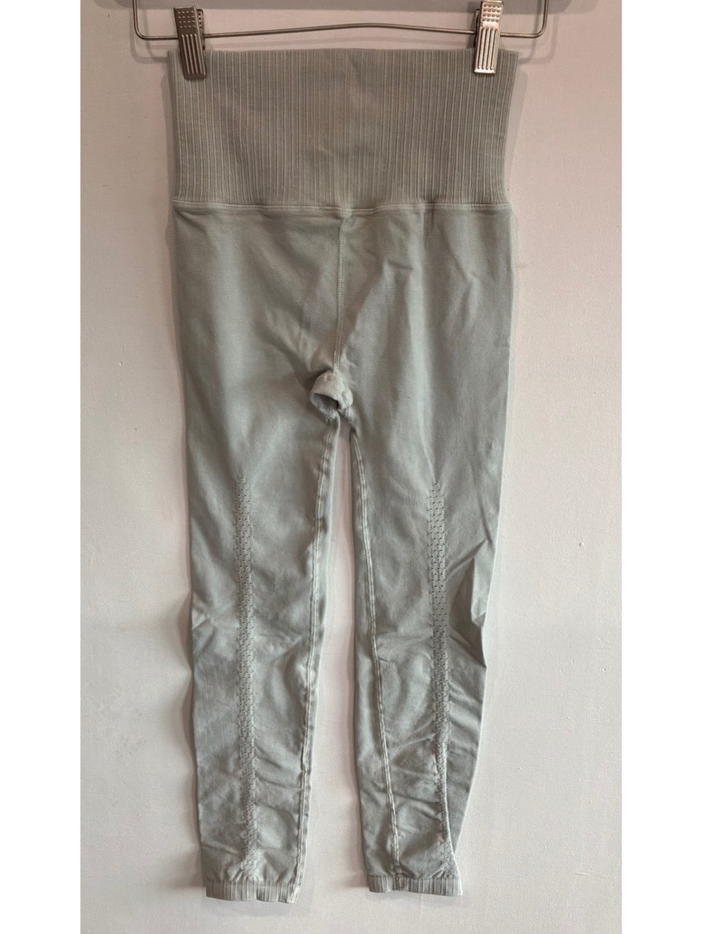 Free PeopleLight sage ribbed high-waist leggings
